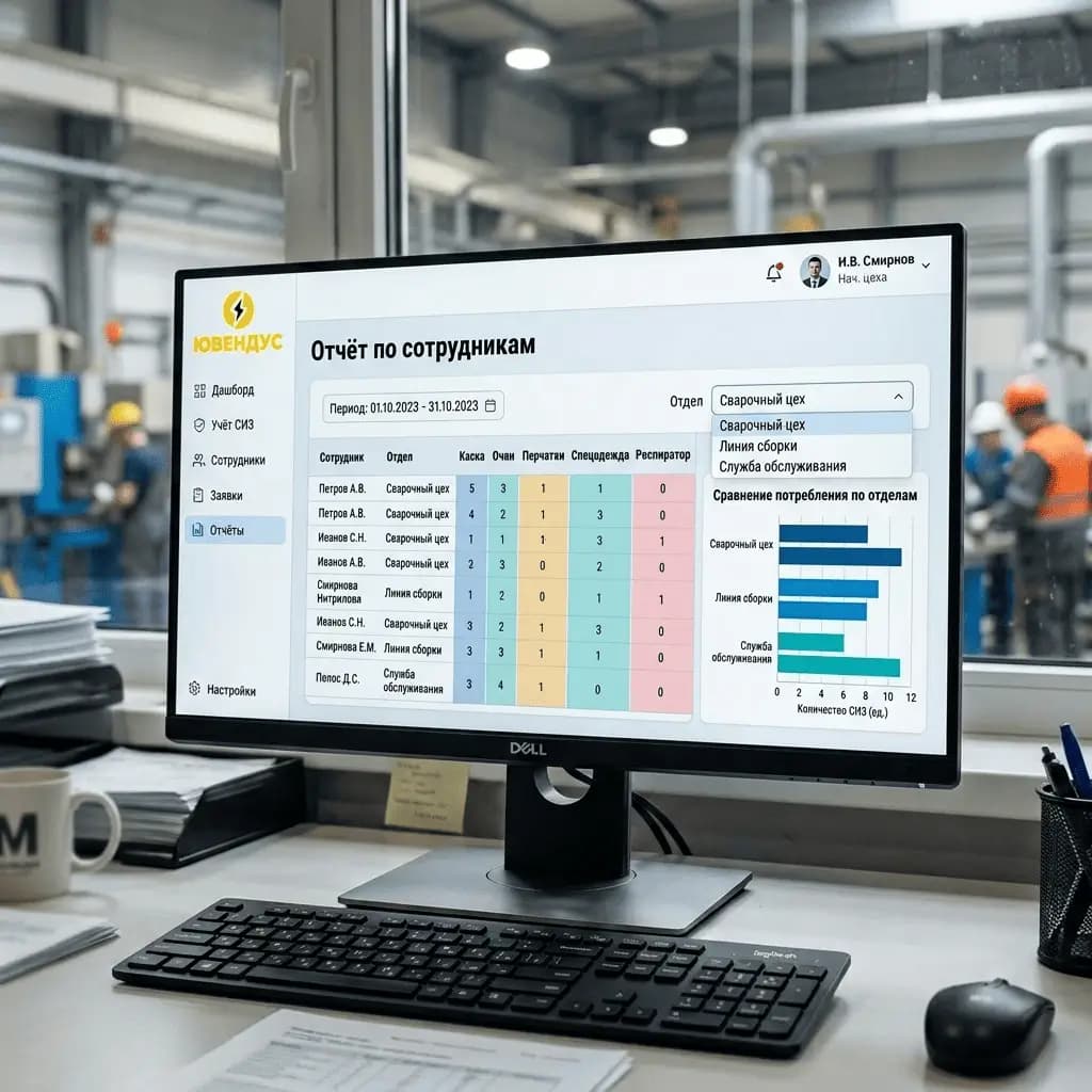 Отчёт по сотрудникам — персональная статистика получений